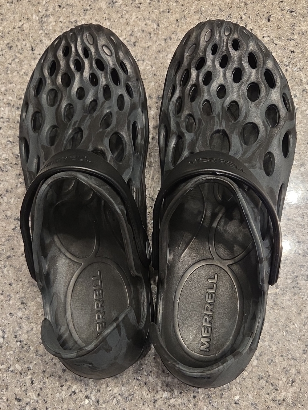 Merrell Black Vented Foam Clogs